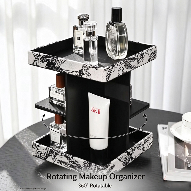 Luxury Skincare Tools - متعدد الطبقات 360 ° منظم تخزين