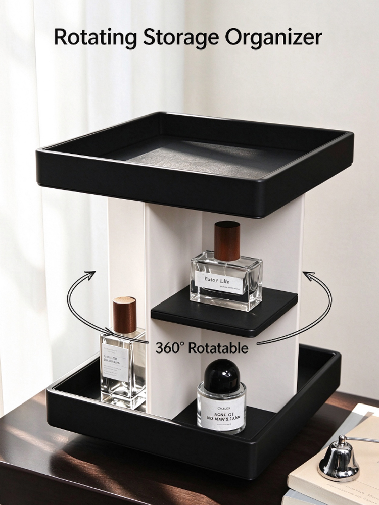 Luxury Skincare Tools - 360 ° منظم مكياج دوار متعدد