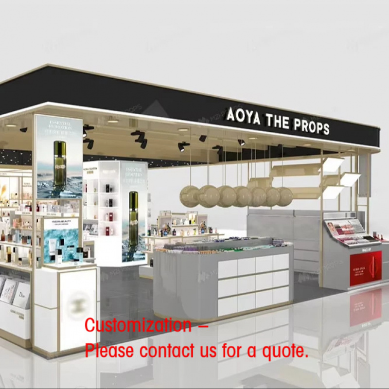 Luxury Skincare Shop - كشك مستحضرات تجميل فاخر مخصص، منصة