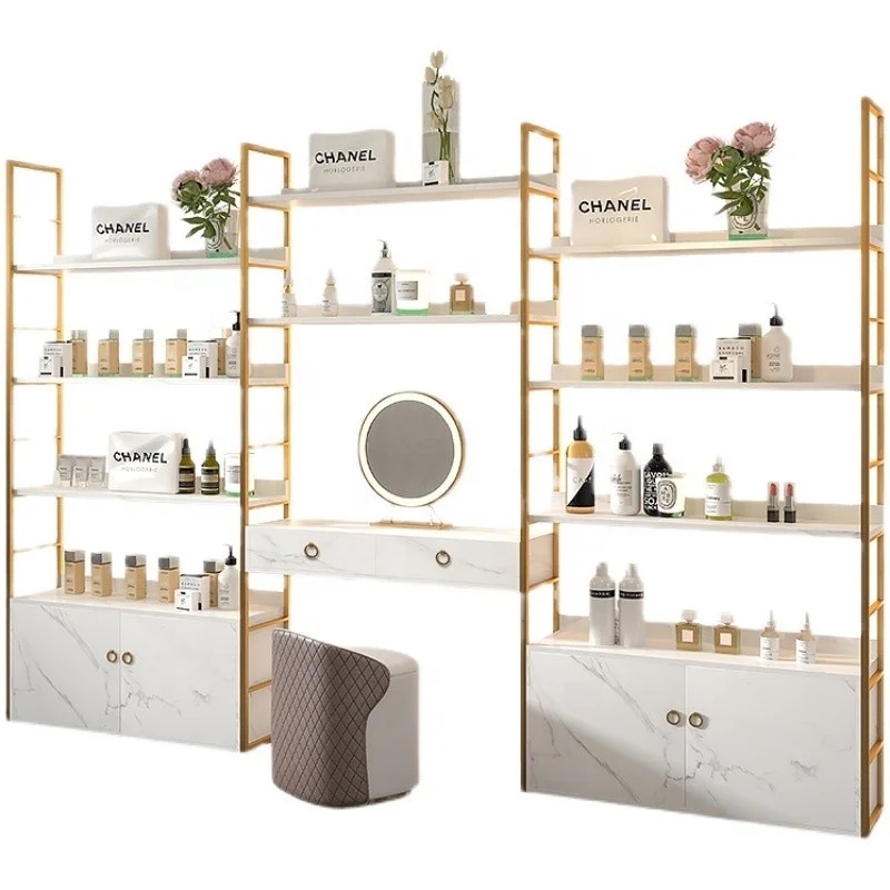 Luxury Skincare Shop - خزانة عرض فاخرة للعناية بالبشرة للمتاجر