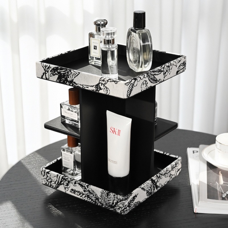 360 °   منظم مكياج دوار متعدد  - مراجعة Luxury Skincare Tools وسعره