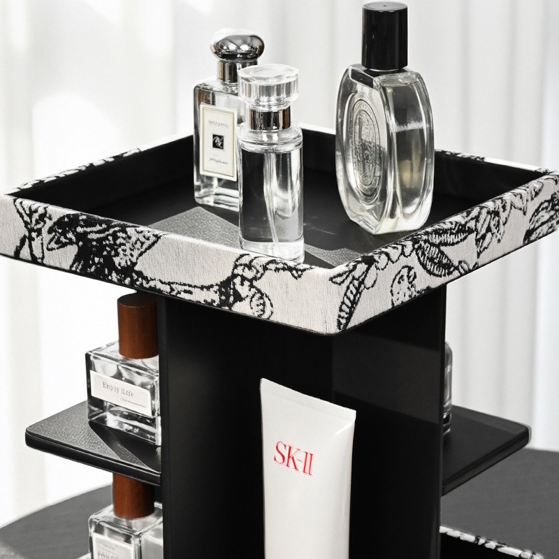 360 °   منظم مكياج دوار متعدد  - مراجعة Luxury Skincare Tools وسعره
